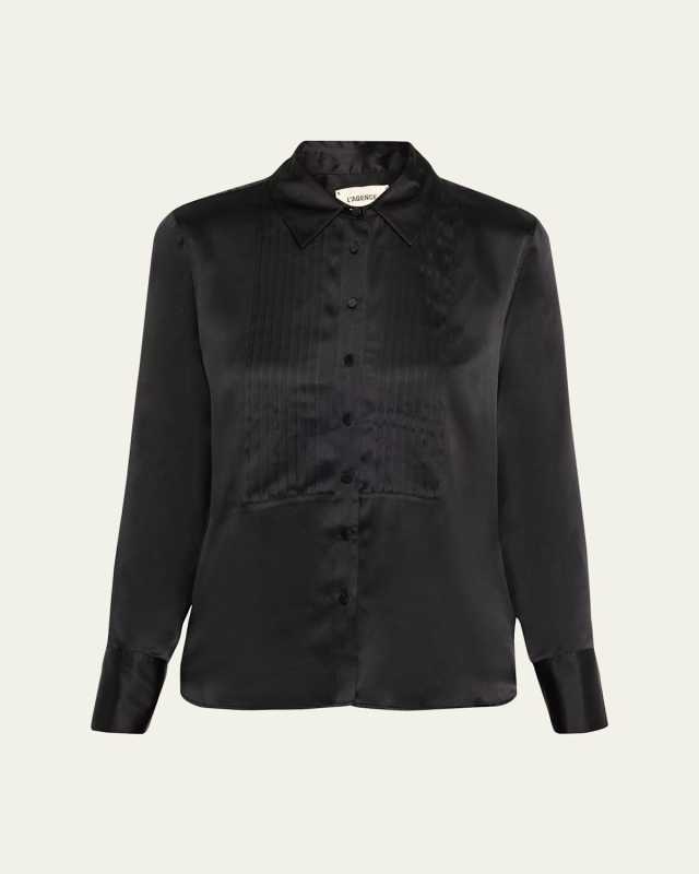 Divya Pintuck Tux Shirt